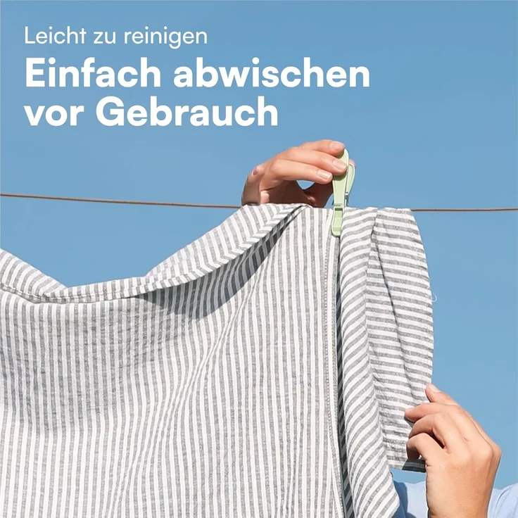 H&S Wäscheständer Stabile Wäscheleine für den Außenbereich - 50m Länge – Bild 6