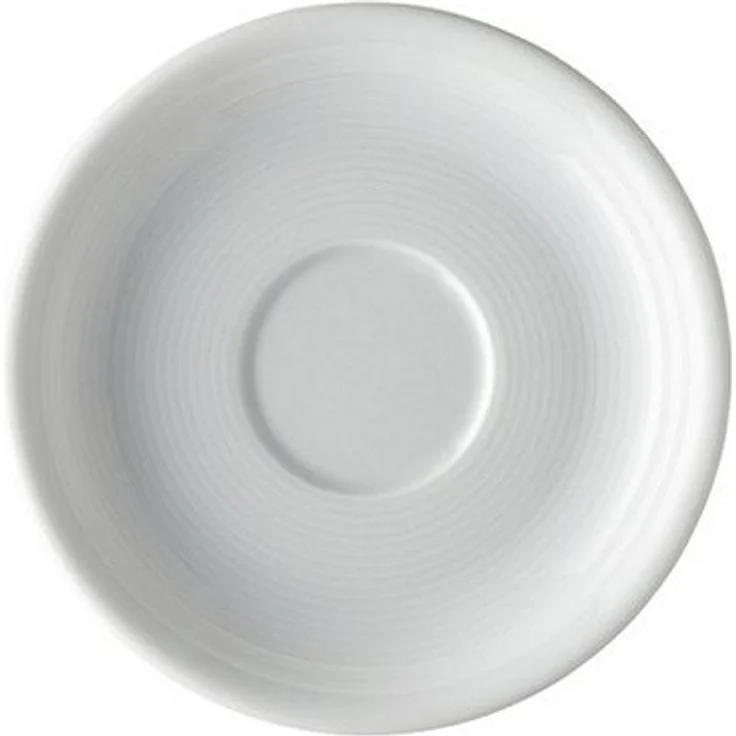 Thomas Trend Untertasse für Kaffeetasse / Teetasse, Porzellan, Weiß, Spülmaschinenfest, 14 cm, 14741 – Bild 1