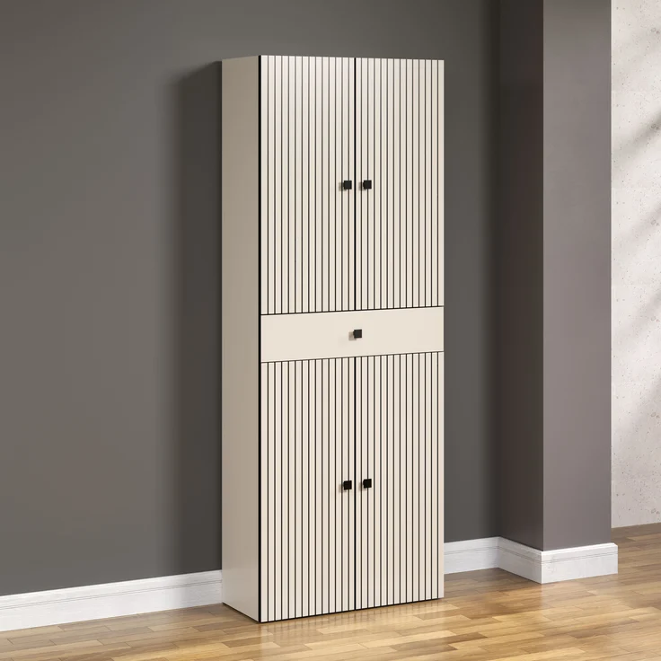 Badezimmer Hochschrank Bliss in grau 70 x 186 cm – Bild 4
