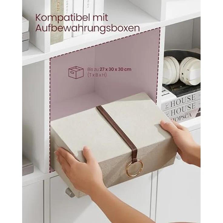 Nancy's Bücherregal Weiß 9 Boxen - Bücherregale Weiß Kinderzimmer – Bild 7
