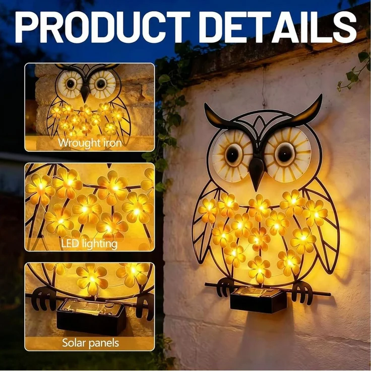 FELIXLEO LED Solarleuchte Solarleuchte Wanddeko Outdoor Solar Schmetterlinge Außen – Bild 3