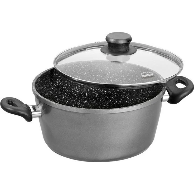 STONELINE Kochtopf, Aluminium (1-tlg), mit Glasdeckel, Induktion – Bild 4