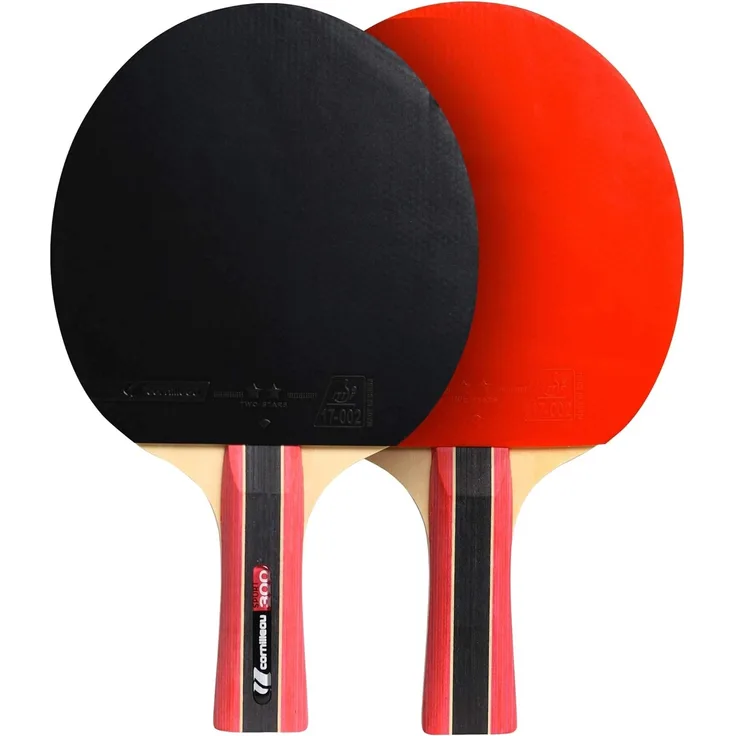 Tischtennisschläger Sport 300 T. T. schwarz/rot