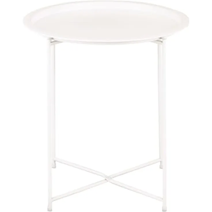 Amagohome Gartentisch Beistelltisch Ø 47 H 51 2. Wahl Gartentisch Balkon Tisch Terassentisch