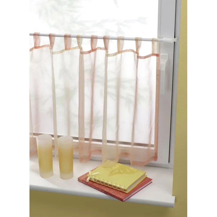 Gardinia Klemm-Vitragenstange weiß, 45 - 75 cm – Bild 5