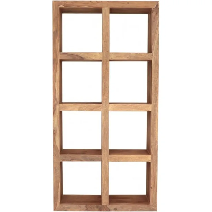 Bücherregal Gani 90x180x35 aus indischem Sheesham-Massivholz