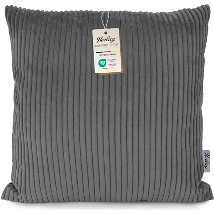 Herlag Kissenhülle ELLA, Kissenbezug, 40x40cm, Cord, Wohnzimmer, Dekokissenhülle – Bild 2