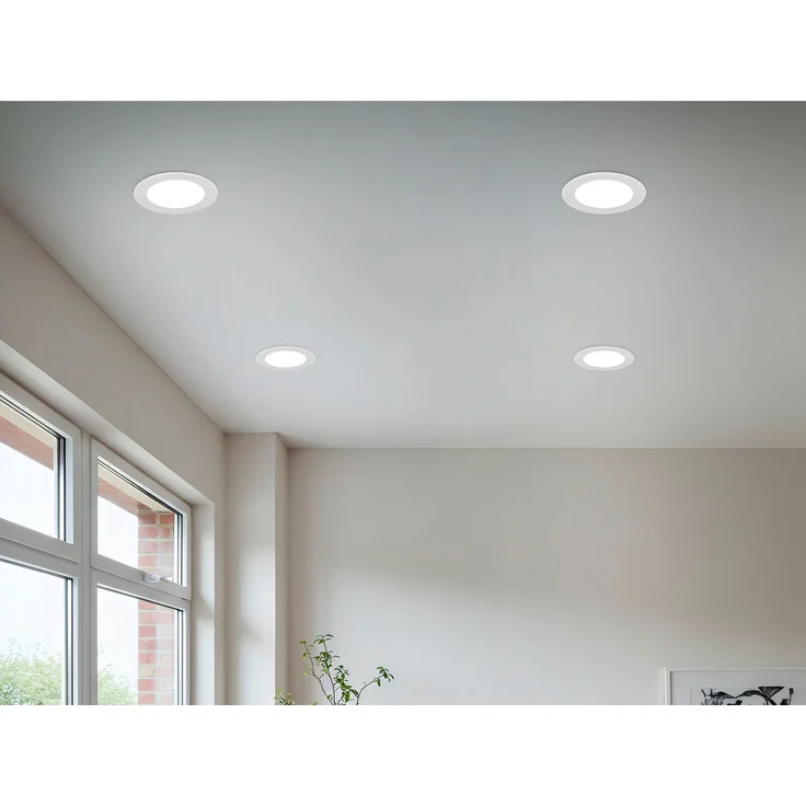 LED Einbaustrahler KIBO 230V mit 3 Lichtfarben inklusive Tageslichtweiß, Ø 12cm – Bild 8
