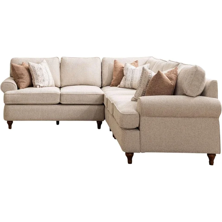 JVmoebel Ecksofa Beiges L-Form, 5-teiliges modernes Sofa mit hoher Komfort, Made in Europa, 305 cm x 245 cm