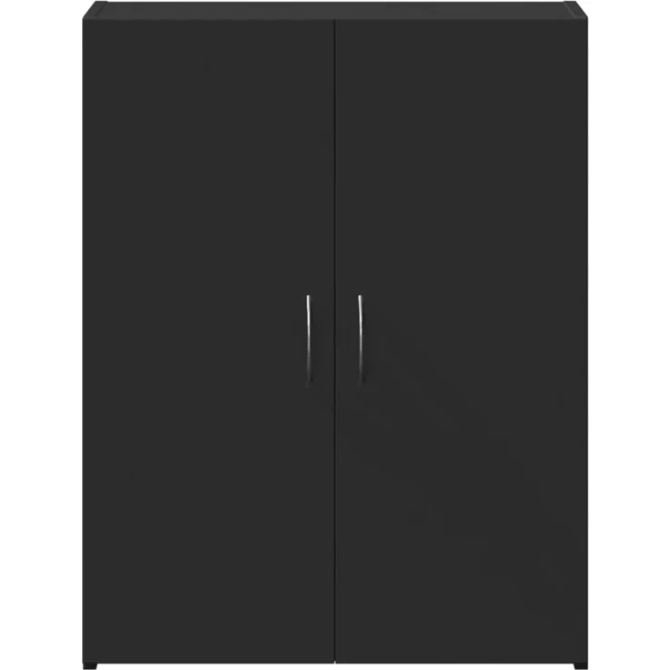 vidaXL Aktenschrank Schwarz 60x32x77,5 cm Holzwerkstoff 840766 – Bild 4