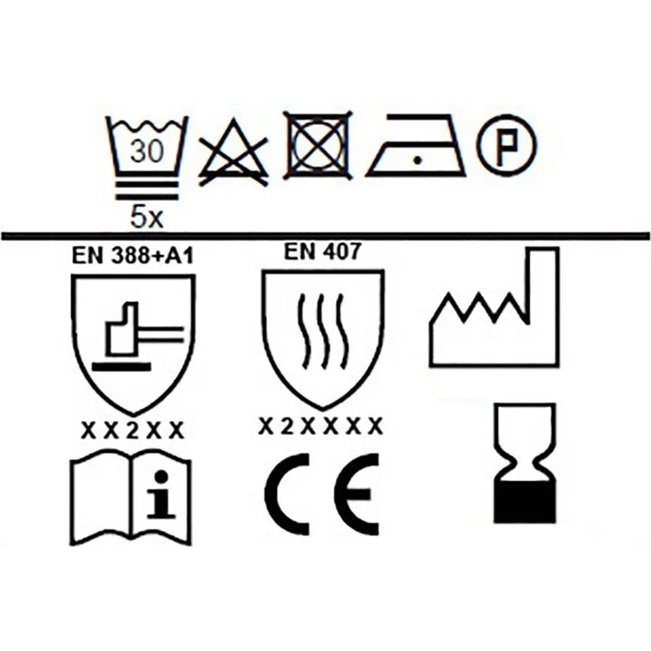 Delindo Lifestyle Topfhandschuhe Ofenhandschuhe, Topflappen, (4er Sparset, 4-tlg, bestehend aus 2x Ofenhandschuh + 2x Topflappen), Hitzebeständig bis 250 °C für maximal 15 Sekunden – Bild 3