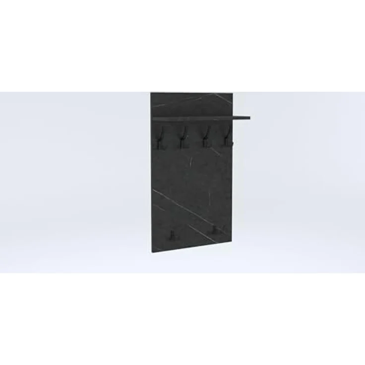 AKKE Garderobenhalter, MAXI Große Garderobe Schwarze Haken 2mm PVC Kantenumleimung – Bild 2