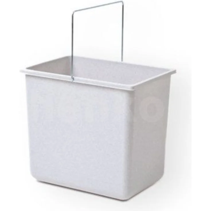Hailo Einbaumülleimer Hailo Inneneimer 1086249 hellgrau 18 L 316 x 226 x 286 mm mit Henkel – Bild 4