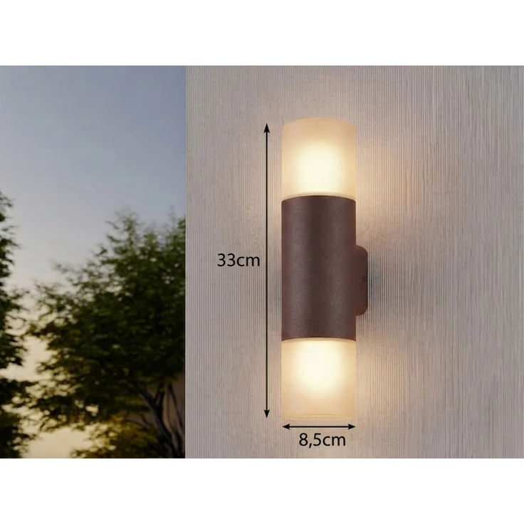 Außenwandleuchte 2-flammig HOOSIC – Bild 4