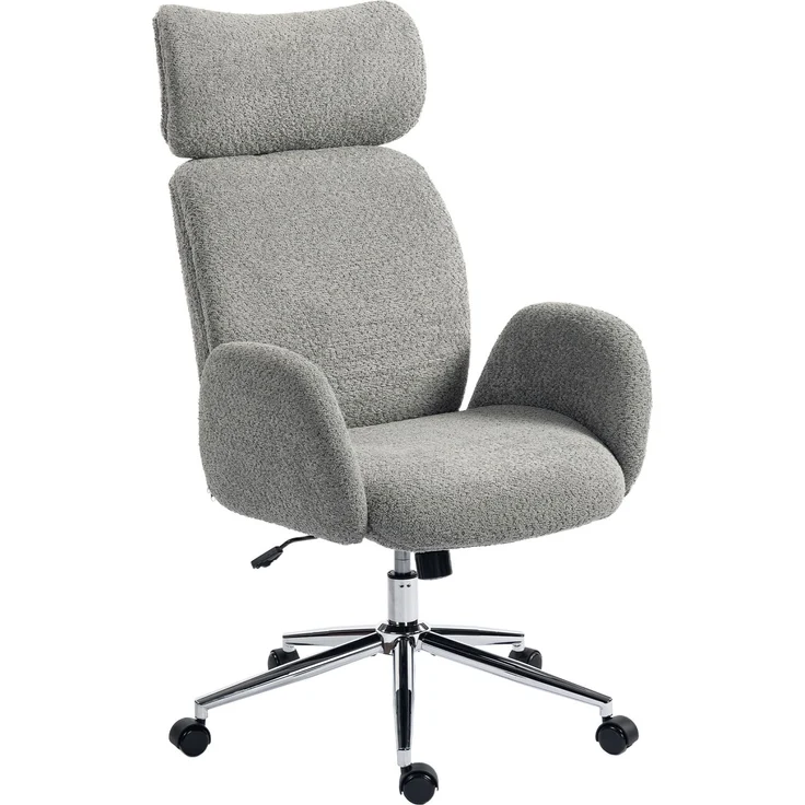 MELAYR, Bürostuhl mit verstellbarer Kopfstütze, ergonomischer Schreibtischstuhl, 75 x 65 x 123 cm, Dunkelgrau – Bild 2
