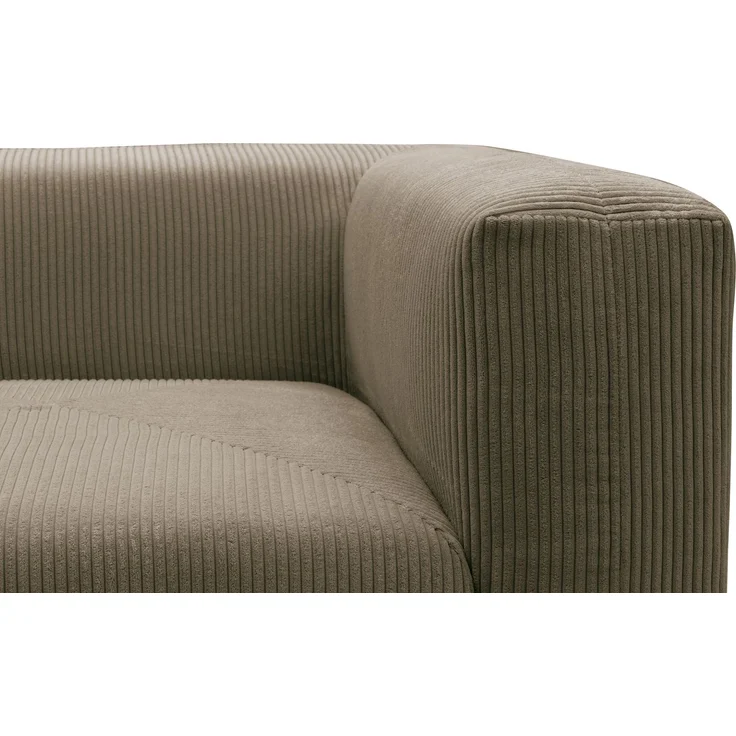 DOMO. collection Polsterecke 800011, Modul-Polstersessel, quadratisch, individuell kombinierbar, Cord, Armsessel, Cocktailsessel, Loungesessel, 108 x 108 x 69 (BxTxH), schlamm – Bild 4