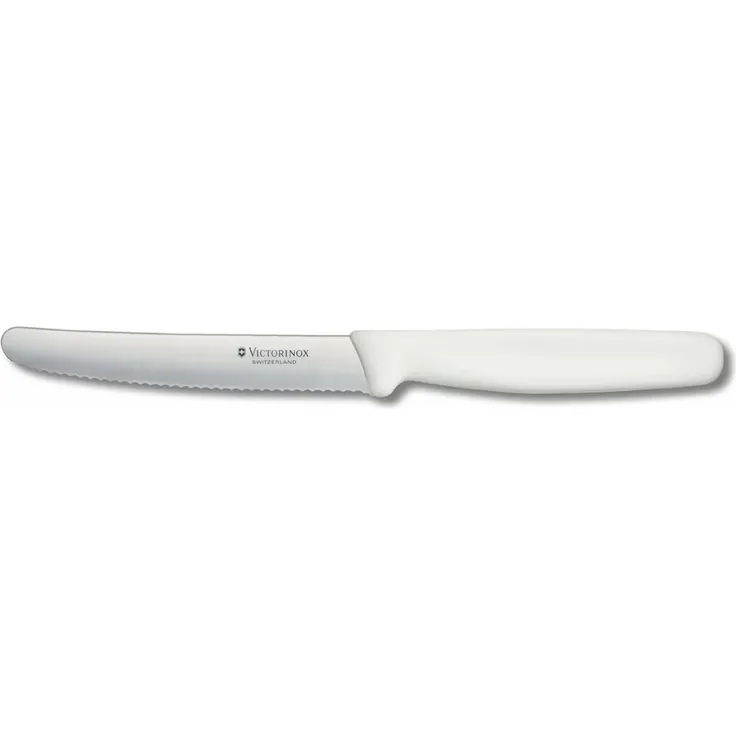 Victorinox 5.0837 Tomatenmesser - Tafelmesser Nylon weiß, 2,5 x 26,1 x 15 cm