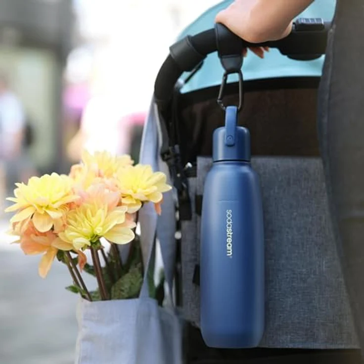 SodaStream Fizz&go COOL 0,9L Metallflasche Storm – Bild 2