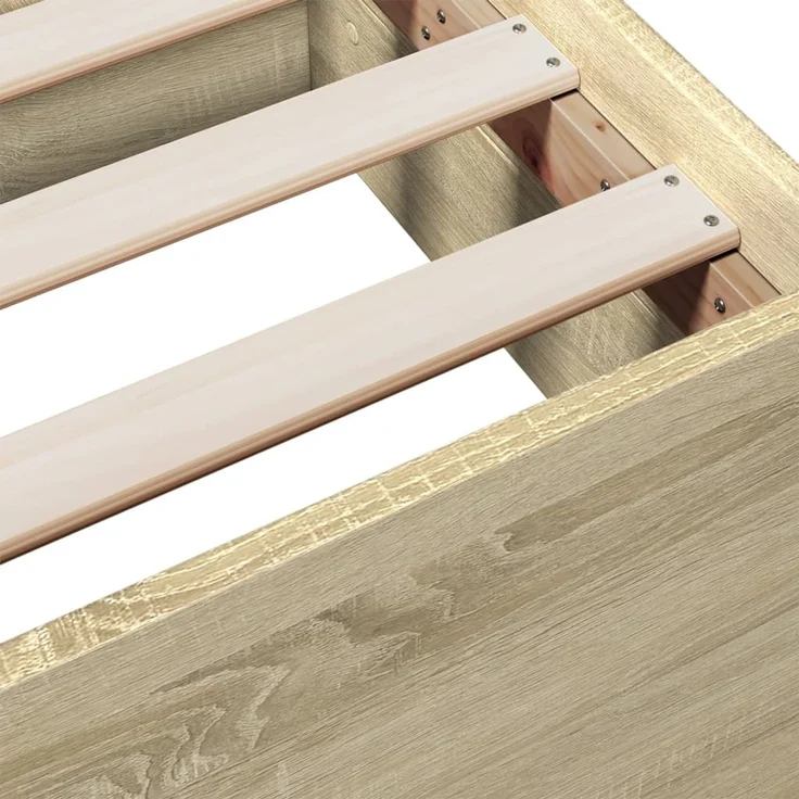 vidaXL Bettgestell mit Schubladen Sonoma-Eiche 150x200cm Holzwerkstoff 3280288 – Bild 9