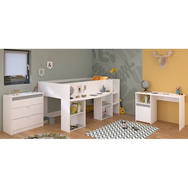 Parisot Kinderzimmer und Jugendzimmer Pirouette in weiß Set 3-tlg. – Bild 1