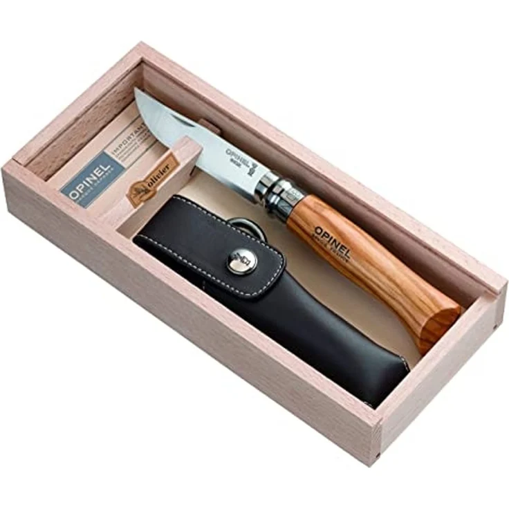 Opinel Tradition Luxury N°08 - Klappmesser - 8.5 cm - gelber bis orangefarbener Griff – Bild 4