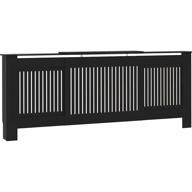 MDF Heizkörperverkleidung Landhausstil Schwarz 205 cm – Bild 2