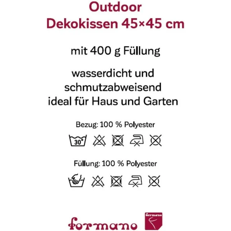 formano Dekokissen Sommerzeit, Wetterfest, Mehrfarbig, Blumen, H: cm – Bild 2