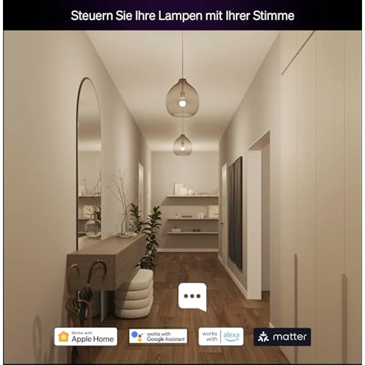 Philips Hue Essential Smart LED A60 Lampe, Weiß und Farbig, E27 Fassung, 8W, 2200K-6500K, 806 Lumen, dimmbar, funktioniert mit Alexa, Google Assistant, und Apple Home, 1er Pack – Bild 8