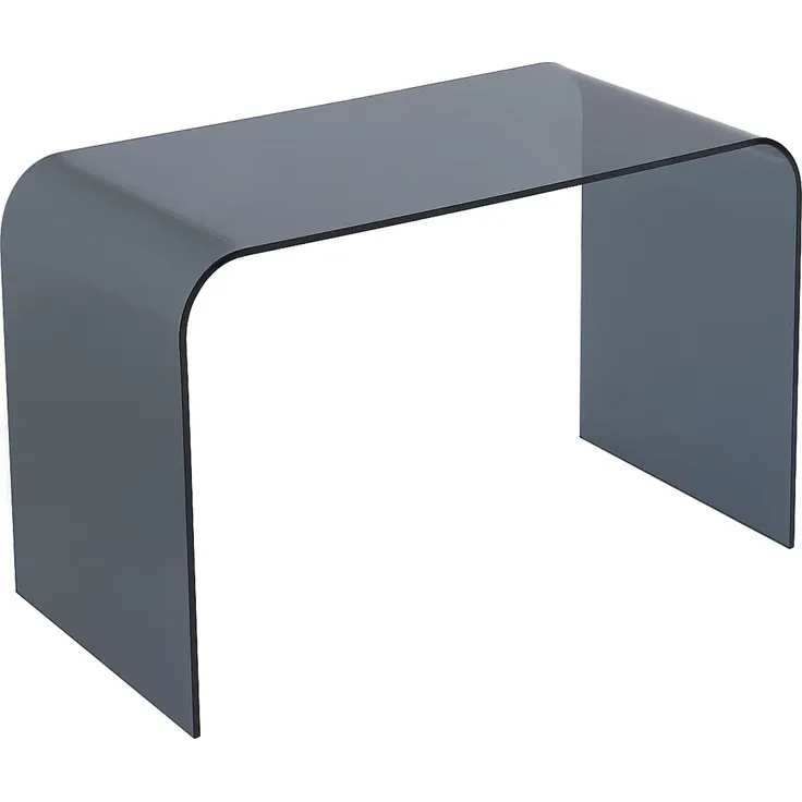 Vente-unique - KARDEMO Büromöbel Glas Grau - B 60 cm x H 75 cm x L 120 cm – Bild 4