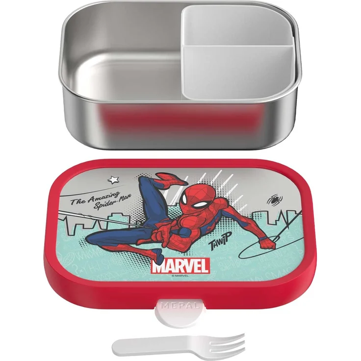 Mepal CAMPUS Edelstahl-Brotdose mit Gabel - Spiderman – Bild 2