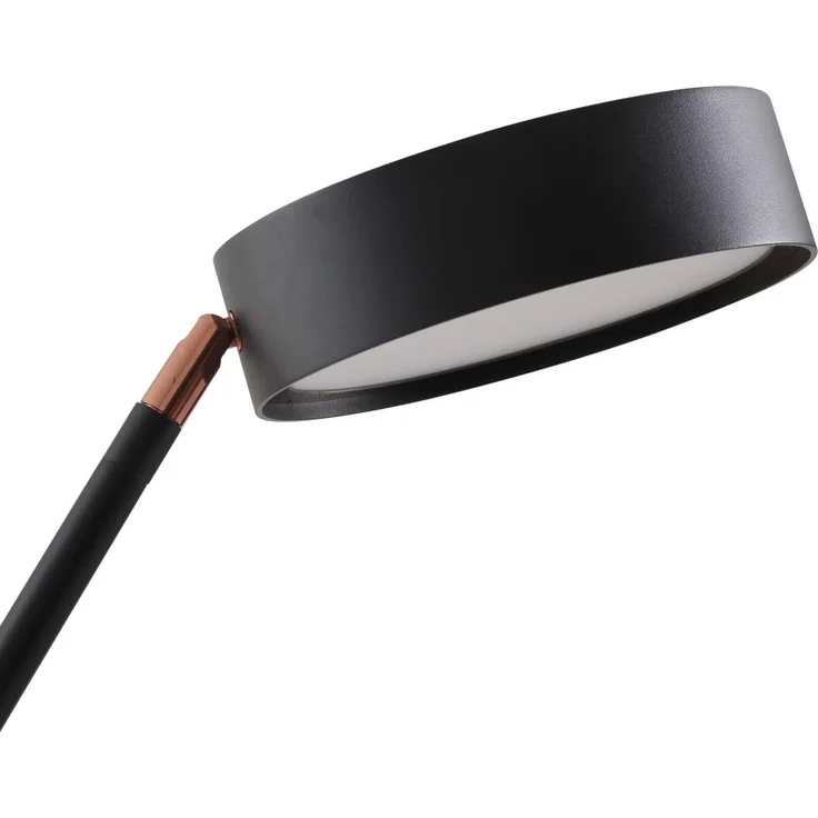 Lucande Bogenlampe Boga, LED, Metall, Schwarz warmweiß IP20, LED 23 W gesamt, warmweiß – Bild 5