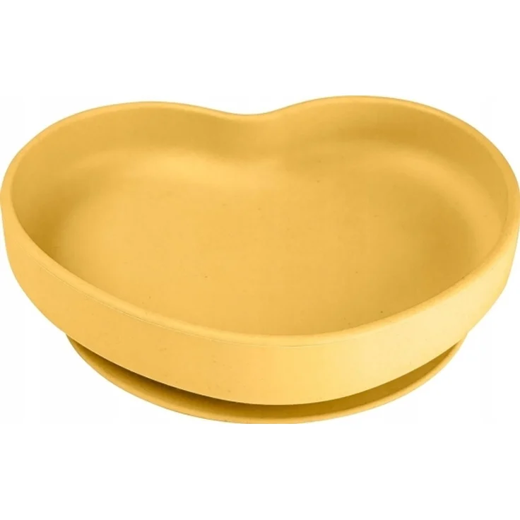 Canpol babies Silikon-Löffel mit Befestigung 6+ Monate HEART 80/309_yel