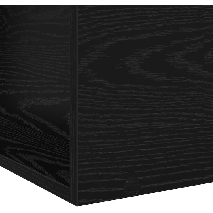 vidaXL Bettgestell mit Stauraum mit Regal Schwarze Eiche 80 x 200 cm 3429523 – Bild 6