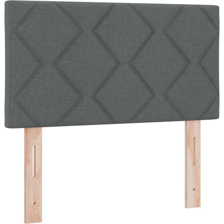 vidaXL Boxspringbett mit Matratze Dunkelgrau 80 x 200 cm Stoff 3451343 – Bild 4