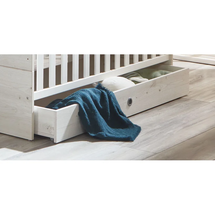 Bettschubkasten auf Rollen für Kinderbett »Lavea«, (B/H/T): 137/16/63 cm, White Oak, Arthur Berndt – Bild 1