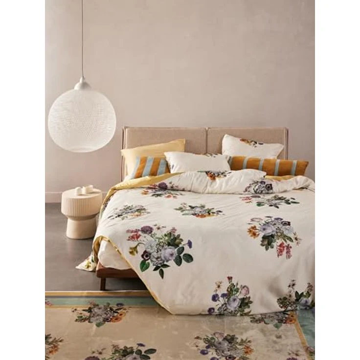 Essenza Bettwäsche Laurine, Satin, 3 teilig, mit floralem Muster – Bild 3