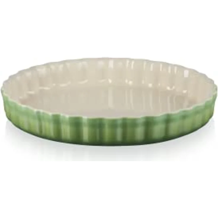 Le Creuset Tarteform Bamboo, 28 cm keramik mit geriffelter Seitenwand für perfekte Backergebnisse – Bild 2