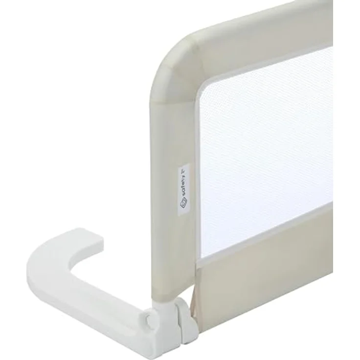 Safety 1st Portable Bed Rail, zusammenklappbares Bettgitter, Rausfallschutz, Reise, 18 M.–5J, tragbares Bettschutzgitter, Netzgewebe, leicht montierbar, automatische Sperre, leicht tragbar, Beige – Bild 5