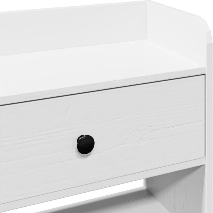vidaXL Kopfteil mit Stauraum Weiß 180 cm Massivholz Kiefer 855503 – Bild 8