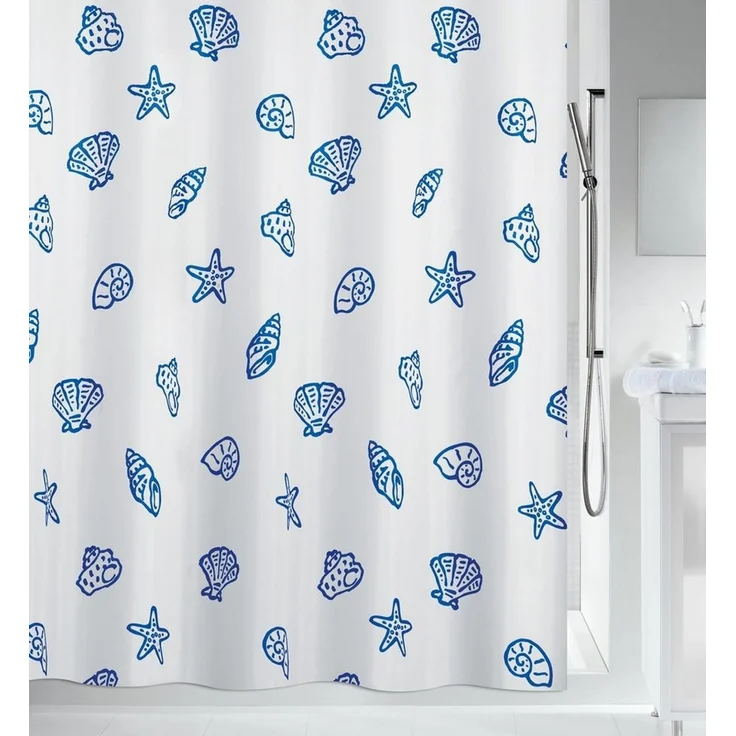 spirella Duschvorhang Spirella Anti-Schimmel Duschvorhang - Anti-Bakteriell, waschbar Breite 180 cm, Anti-Schimmel Textil-Duschvorhang, Polyester, 180x200 cm, waschbar – Bild 1
