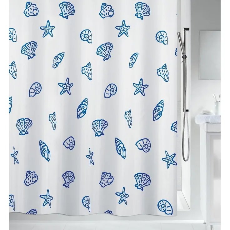 spirella Duschvorhang Spirella Anti-Schimmel Duschvorhang - Anti-Bakteriell, waschbar Breite 180 cm, Anti-Schimmel Textil-Duschvorhang, Polyester, 180x200 cm, waschbar