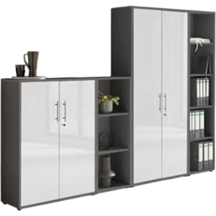 moebel-dich-auf Aktenschrank OFFICE EDITION (Set 4, abschließbar, Metallgriffen) Made in Germany – Bild 4