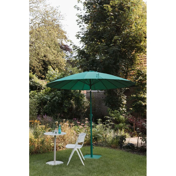 Zuiver Sonnenschirm Sunshine Desert Sage mit Stahlgestell für Garten Grün 250x250x235 cm – Bild 3