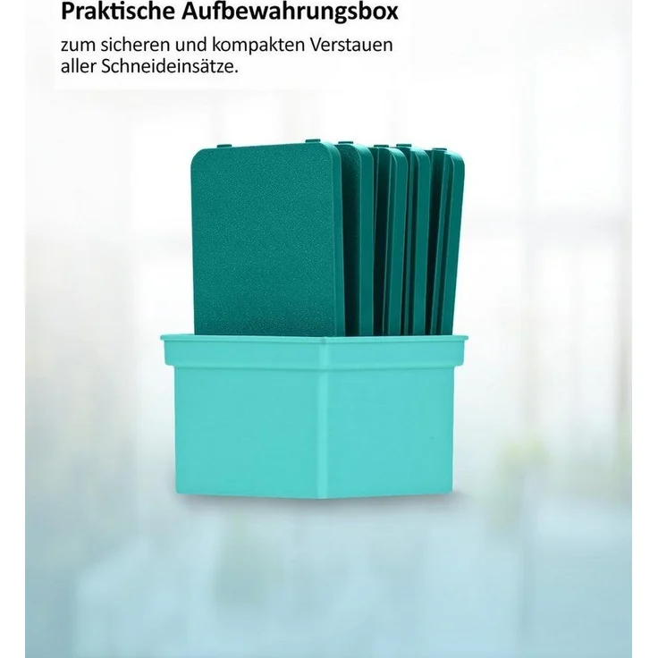 Genius Gemüseschneider Nicer Dicer Mando 13tlg. 6678 + G10 Knoblauchschneider – Bild 3