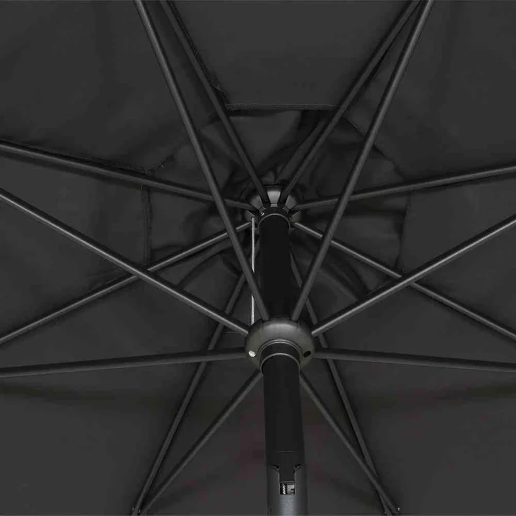 Siena Garden Mittelstockschirm Isa anthrazit Ø 300 cm – Bild 6