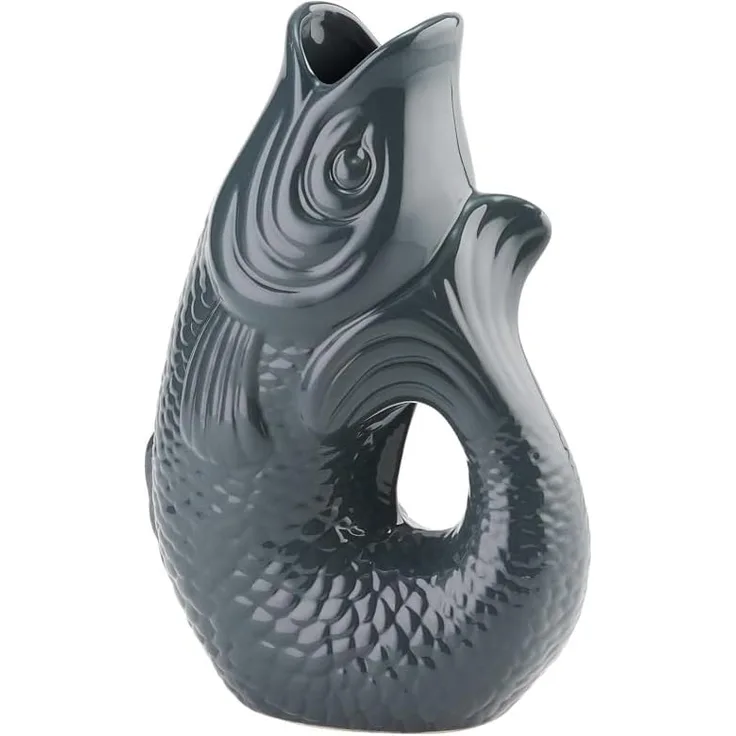 Gift Company Monsieur Carafon Fisch Vase S grau 1 2 L