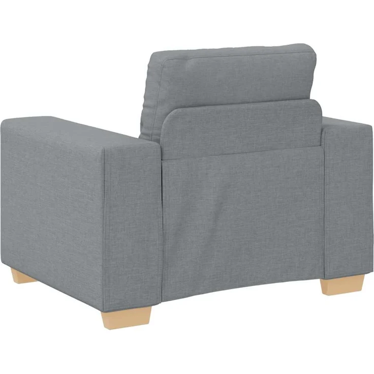 vidaXL Sessel Hellgrau 100x78x80 cm Stoff 4105058 – Bild 6
