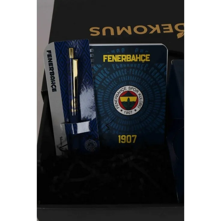 Jungengel Geschenkbox Fenerbahce Geschenkset Tasse Notizbuch Lizenziert Fanartikel 1907 (Fanartikel-Set, 4 St, Geschenkset mit Tasse, Notizbuch und Kugelschreiber), Offizielles Fenerbahce Fan-Set Tasse, Notizbuch, Stift & Geschenkbox