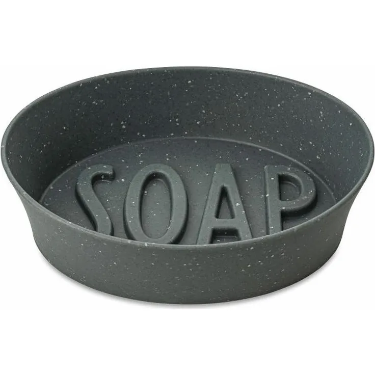 Koziol Seifenschale Soap, Seifenablage, Organic Recycled, Recycled Ash Grey, 1413120
