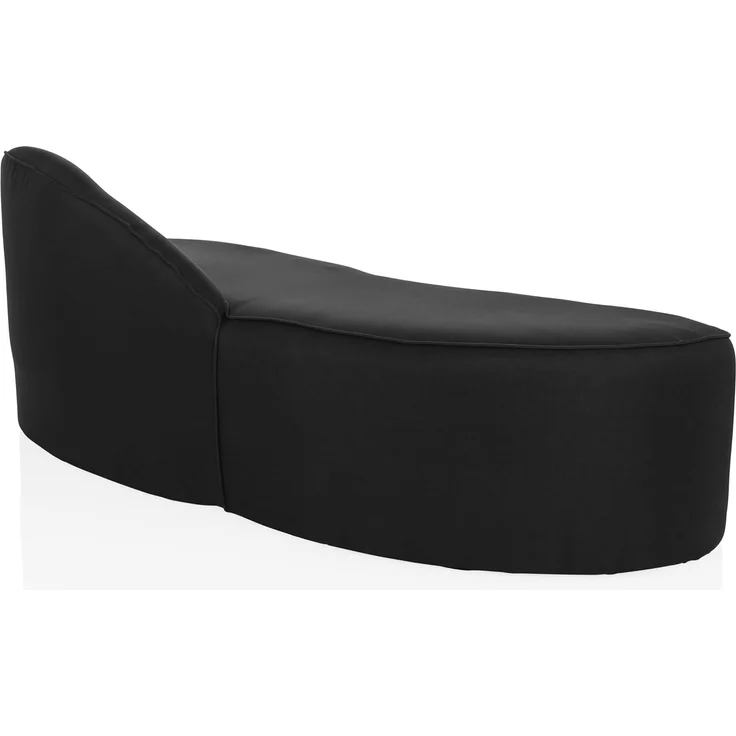 hjh OFFICE Modernes Loungesofa Baracoa Chaiselongue rechtsseitig, Couch Relaxliege gepolstert, Stoffbezug Schwarz – Bild 6